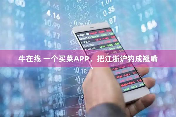牛在线 一个买菜APP，把江浙沪钓成翘嘴